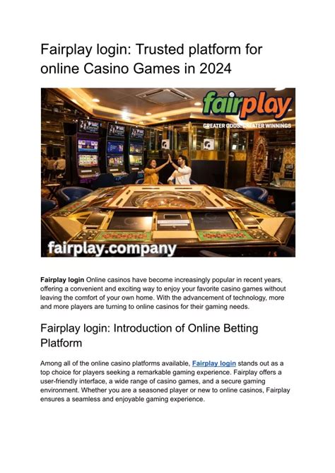 fairplay casino login